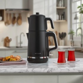 Resim Aryıldız Tea Style Çay Makinesi Siyah 