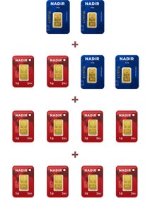 Resim Nadir Gold 24 Ayar 20 Gram Külçe Altın (4 Adet 2,5 Gram Külçe Altın + 10 Adet 1 Gram Külçe Altın ) 