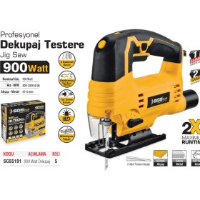 Resim Sgs 5191 Profesyonel Dekupaj Testere 900 Watt 