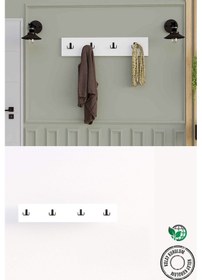 Resim Decormet 4lü Askılık Beyaz Beyaz 