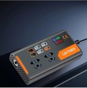 Resim Xuweiwei Ohaona 200w Araba Invertoru 12v 24vden 220v Donusturucu Led Ekran 4 Usb Port Hizli Sarj Fonksiyonlu Fisler Gercek Zamanli Gerilim Izleme 