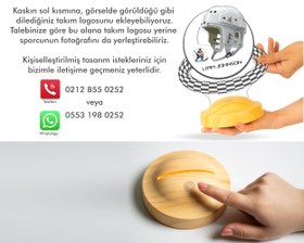 Resim Buz Hokeyi Hediyesi Kişiye Özel Led Lamba Buz Hokeyi Oyuncusuna Özel Hediye 