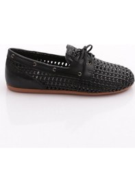Resim Dgn B00112 Kadin Delikli Oxford Ayakkabi Siyah 