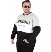 Resim Starbattal Büyük Beden Bisiklet Yaka 3ip Sweat Chao Ku 25721 Grı Gri 