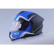 Resim Ncr Çene Açılır 166 Ece Belgeli Motosiklet Kaskı Mat Mavi 