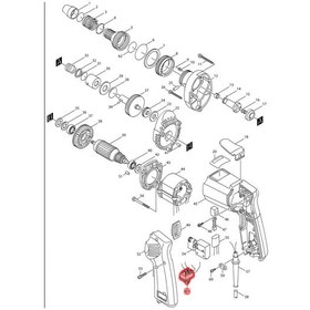Resim Makita 6805BV Sağ Sol Şalter Ürün Kodu 651478-6 