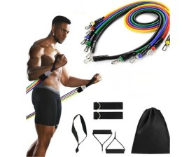 Resim Taşınabilir Kapı Askılı Egzersiz Bandı Seti Ev ve Seyahat Kullanımı 
