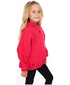 Resim Toontoy Kız Çocuk Nakışlı Sweatshirt Koyu Fuşya 