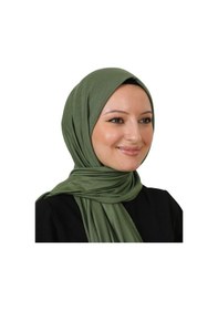 Resim Modish Group Şal Tesettür Başörtüsü Premium Kumaş Eşarp Uzun Islami Giyim Viskon - Haki Haki 