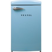Resim Vestel RETRO SB14111 Düş Mavisi 122 Lt Statik Buzdolabı 