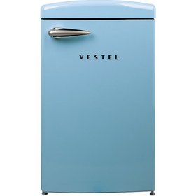 Resim Vestel RETRO SB14111 Düş Mavisi 122 Lt Statik Buzdolabı 