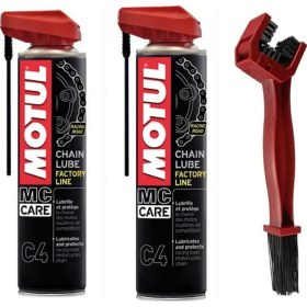 Resim Motul C4 2 Adet+Zincir Temizleme Fırçası 