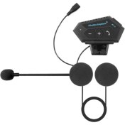 Resim Bt BT12 Motosiklet Bluetooth Interkom Dinleme ve Konuşma Özellikli Su Geçirmez 