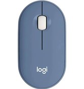 Resim Logitech Pebble M350 Dizüstü Tablet Fare Kablosuz Bluetooth Fare Hafif Ve İnce Blue M221 