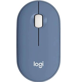 Resim Logitech Pebble M350 Dizüstü Tablet Fare Kablosuz Bluetooth Fare Hafif Ve İnce Blue M221 