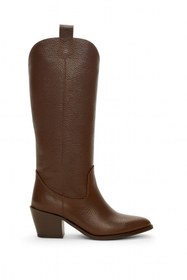 Resim Giydim Gidiyor Ryan Hakiki Deri Kovboy Çizme Kahverengi 