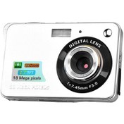 Resim Tenfowee Xd-k09 18mp Kompakt Dijital Fotoğraf Makinesi, 8x Zum, 2.7 İnç Ekran, 32gb Hafıza Desteği, Gümüş Renk 