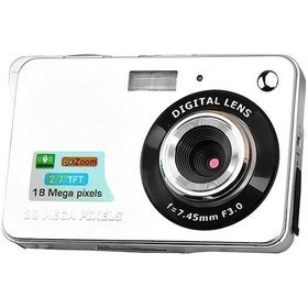Resim Tenfowee Xd-k09 18mp Kompakt Dijital Fotoğraf Makinesi, 8x Zum, 2.7 İnç Ekran, 32gb Hafıza Desteği, Gümüş Renk 
