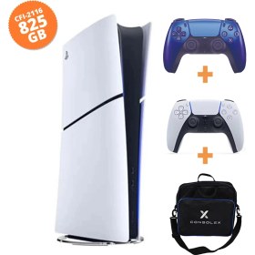 Resim Sony PlayStation 5 Slim Dijital 825GB (CFI-2116) + indigo Kol + ConsoleX Çantalı 