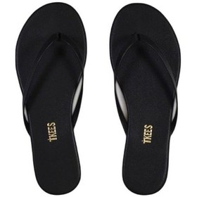 Resim Kadın Klasik Siyah Parıltılı Günlük Şık Parmak Arası Terlik-5443 Siyah 