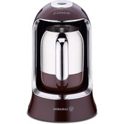 Resim KORKMAZ Kahvekolik Otomatik Kahve Makinesi Robusta Krom 