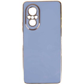 Resim TrendShopping Huawei Nova 9 Se Parlak Kenarlı Altın Işlemeli Kamera Korumalı Kapak 