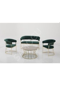 Resim Rio Çay Seti 2+1+1 - Yeşil Yeşil 