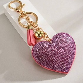 Resim Çiftler İçin Araba Anahtarlığı Kalp Şeklinde Çanta Kolyesi, Kadın El Çantası Anahtarlık Hediyesi, Yaratıcı Anahtarlık, Sırt Çantası Aksesuarı, Doğum Günü Hediyeleri 