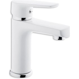 Resim Tema Zenn Banyo Lavabo Bataryası Musluk Beyaz 
