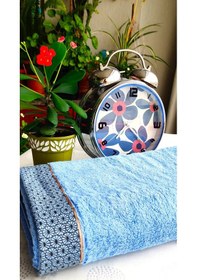 Resim Çeyizlik Lüx Bambu 90x150 Cm. İhraç Malı Banyo Havlusu %40 Bambu Mavi 