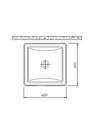 Resim Kale Lotus 40 x 40CM Çanak Lavabo 7112953700 