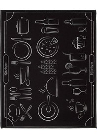 Resim Mf-060 Baskılı Bulaşık Kurutma Matı 46x36 Cm 