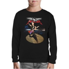 Resim Metallica - James Siyah Çocuk Sweatshirt Siyah 