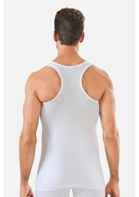 Resim Arma Yıldız Erkek Pamuklu Sporcu Rambo Atlet Beyaz 3'lü Paket Beyaz 