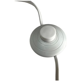 Resim 3 Metre Yerpuarlı Aç Kapat Anahtar Fişli Abajur Lambader Duyu Seyyar E27 2x0,75 Beyaz 