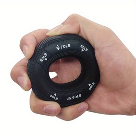 Resim Ayarlanabilir Silikon El Tutma Güçlendirici - Parmak, Ön Kol & Karpal Genişletme için 9.07-40.82KG Direnç - Rahatlama, Rehabilitasyon & Spor Salonu Antrenmanları için İdeal 