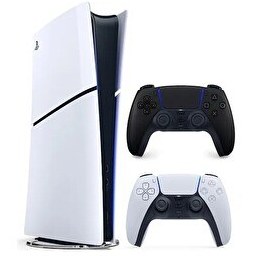 Resim Sony Playstation 5 Slim Dijital Versiyon 1 TB PS5 Oyun Konsolu - 2. Dualsense Oyun Kolu Beyaz-Siyah 