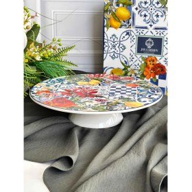 Resim Italy Garden Ayaklı Kek Standı Yuvarlak 