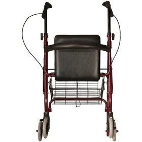 Resim Kraustmann Ekonomik Rolatör Tekerlekli Rollator Yürüteç Hasta Yaşlı Yürüteci Oturaklı Frenli 4 Teker 