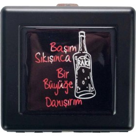 Resim Als Rakı Metal Sigara Tabakası, Sigara Kutusu 