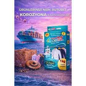 Resim Nemtut Lojistik Sektörüne Özel Nem ve Rutubet Giderici Korozyon ve Koku Önleyici 5 Kutu 10 Paket 5 kg 