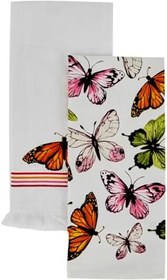 Resim Karaca Home Butterfly %100 Pamuk 2 Parça Mutfak Havlusu 