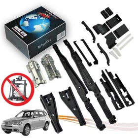 Resim İDEAL OTOMOTİV Bmw X5 E53 / X3 E83 Panaromik Sunroof Açılır Tavan & Sunroof Perde Tamir Seti 22 Parça Ful Set 