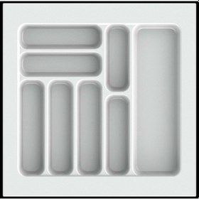 Resim Çekmece İçi Kaşıklık Ve Kepçelik Düzenleyici Beyaz 49x49 Cm 43x40 Cm Kadar Kesilebilir Beyaz 