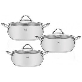 Resim Taç Vitali Indüksiyon Tabanlı 6 Parça Çelik Güveç Seti 