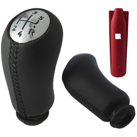 Resim Megane 2 3 Kangoo 2 3 Clio 3 4 Kasalara Uyumlu Deri Kaplama Vites Uyumlu siyah 