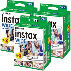 Resim Instax Wide 20'li Film 3'lü Set 60 Poz 