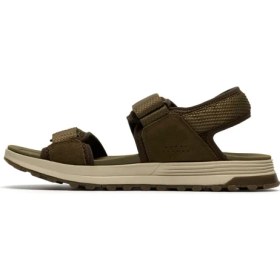 Resim Clarks %82 Polyester, %18 Inek Derisi Haki Erkek Sandalet Atl Trek River 