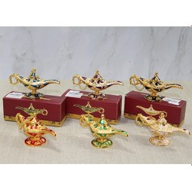 Resim Mineli Metal Alaaddin Lambası Model 3 - 9031586043830do 
