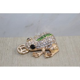 Resim Swarovski Taşlı Minik Figür - Kurbağa - 9001485857708del 